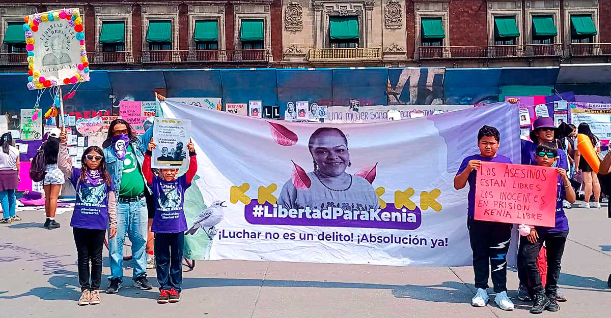 8M: Activistas exigen libertad para la defensora indígena Kenia Hernández
